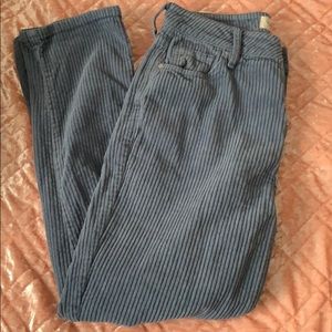 PUCSUN dusty blue corduroy mom jeans